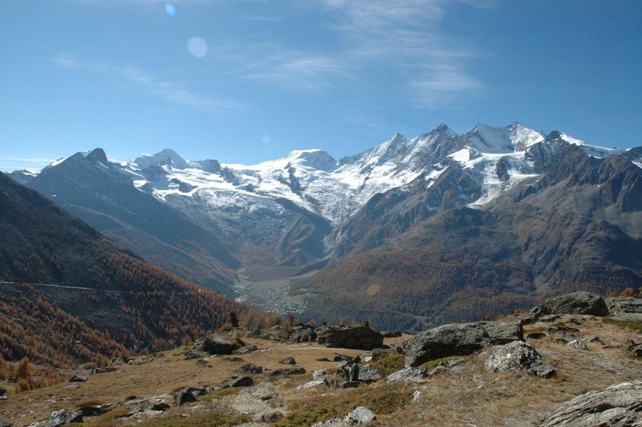 Haus Wiedersehen, Weissmies Apartment Saas-Grund Luaran gambar